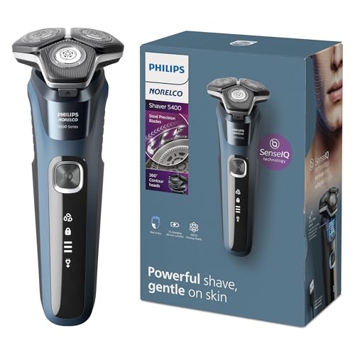 Philips Norelco Shaver 5400, Rechargeable Wet & Dry Shaver with Pop-Up Trimmer, S5880/81