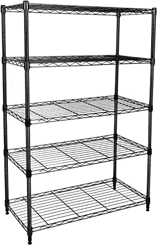 Simple Deluxe Heavy Duty 5-Shelf Shelving Unit 1250Lb Capacity, 29.92