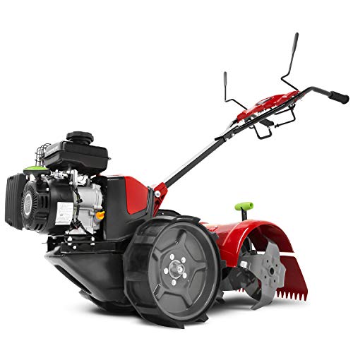 EARTHQUAKE 31285 Pioneer Dual Direction Rear Tine Tiller with Instant Reverse, Airless Wheels, 17