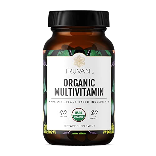 Truvani Organic Plant Based Multivitamin (90 Tablets / 30 Servings)