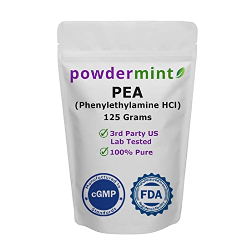 powdermint Phenylethylamine HCl (Pea) Powder - Mood, Energy (125 Gram)