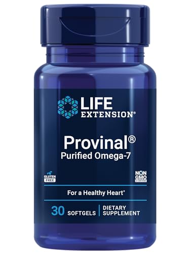 Provinal Purified Omega-7 - Daily Essential Omega 7 Fatty Acids Supplement, Palmitoleic Acid Fish Oil For Heart Health & Inflammation Management - Gluten-Free, Non-GMO - 30 Softgels Month Supply