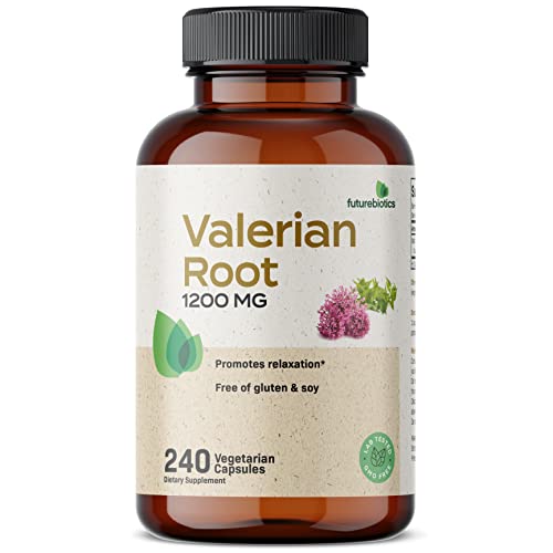 Futurebiotics Valerian Root 1200 MG Promotes Relaxation Non-GMO, 240 Vegetarian Capsules