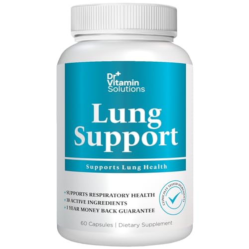 Lung Health, Lung Cleanse & Support Supplement Butterbur, Quercetin, Bromelain & Vitamin C, Lung Detox for Daily Respiratory Health, Doctor Formulated for Better Breathing (60 Capsules, 2 Months)