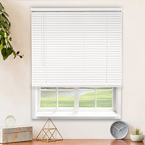 CHICOLOGY Blinds for Windows , Mini Blinds , Window Blinds , Door Blinds , Blinds & Shades , Camper Blinds , Mini Blinds for Windows , Horizontal Window Blinds , Gloss White, 31