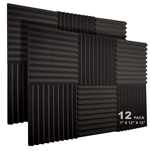 JBER 12 Pack Acoustic Foam Panels, 1