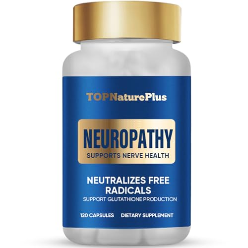 TOPNaturePlus Neuropathy Nerve Health Supplement, Nerve Relief Support with Alpha Lipoic Acid, Maximum Natural Formula for Feet, Hands, Toes, Back, Neck