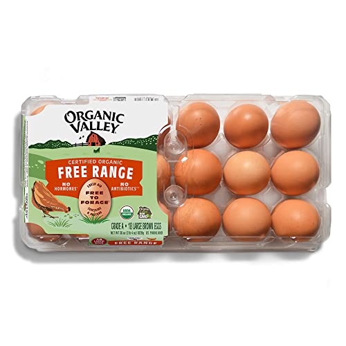 Organic Valley Eggs Grade A Large Brown, 18 Count