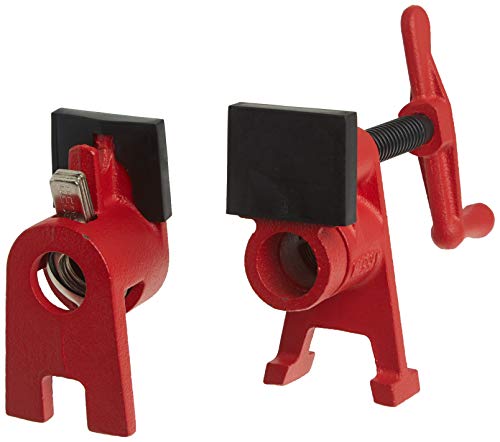 BESSEY BPC-H12, 1/2 In. H Style Pipe Clamps - Incredibly Versatile, Easy To Assemble, Indespensable Workshop Clamp For Woodworking, Carpentry, Home Improvement, and DIY Projects