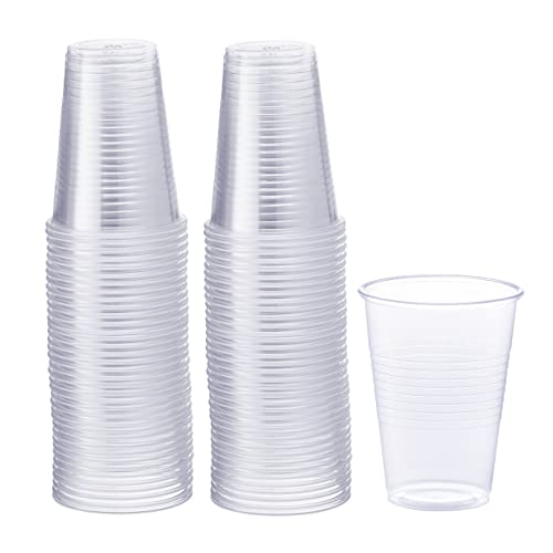 [80 Pack - 9 oz.] Clear Disposable Plastic Cups - Cold Party Drinking Cups