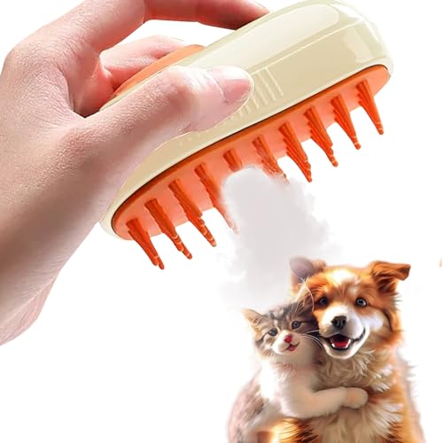 Innovative Cat Steam Brush : 3-in-1 steamy cat brush, Cat Brush With Steam Solution for Effective Shedding Control, Deep Cleaning, and Relaxing Massage for Your Beloved Pets