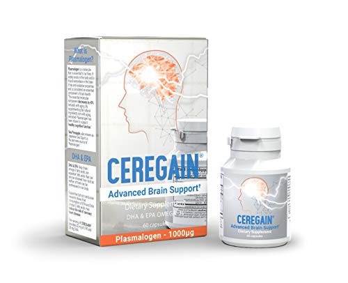 CEREGAIN - Plasmalogen Sea Squirt Supplement - Long Term Mental Clarity - Support Your Brain - Supplement for Cognitive Function - Enhance Focus - Enhance Brain Health