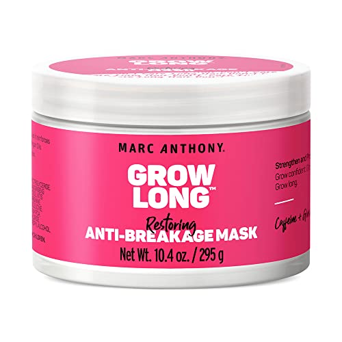 Marc Anthony Grow Long Hair Mask, for Dry Damaged Hair, 10 Ounce