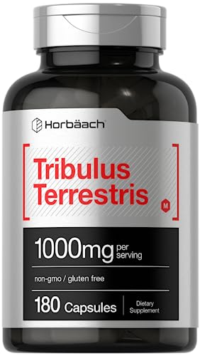 Tribulus Terrestris | 1000mg | 180 Capsules | for Men and Women | Non-GMO & Gluten Free Supplement | by Horbaach