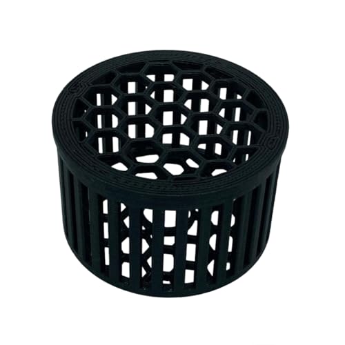 2 Inch Mushroom Basket for Coral Frags Shroom Box Shroom Jail Shroom Protector (Standard Round, Black)