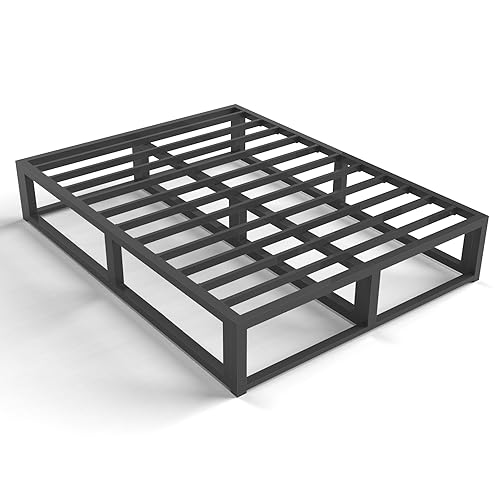 Bilily 10 Inch King Bed Frame with Steel Slat Support, Low Profile King Metal Platform Bed Frame Support Mattress Foundation, No Box Spring Needed/Easy Assembly/Noise Free