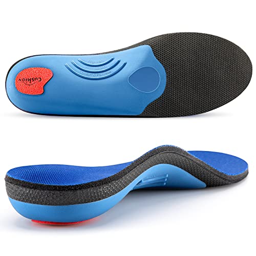 PCSsole 220+lbs Heavy Duty High Arch Support Insoles,Comfort Orthotics Insoles for Plantar Fasciitis,Flat Feet,Heel Pain,Pronation,Foot Pain Relief,Comfortable Shoe Insert for Men Women