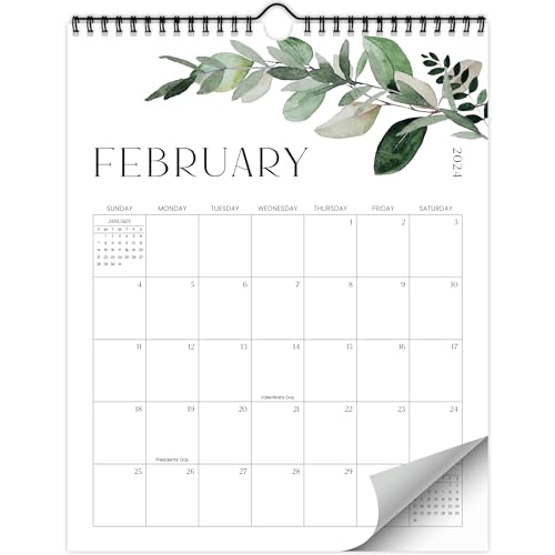 Aesthetic 2024-2025 Wall Calendar - Runs from January 2024 Until July 2025 - The Perfect Modern Greenery Calendar Planner for Easy Organizing