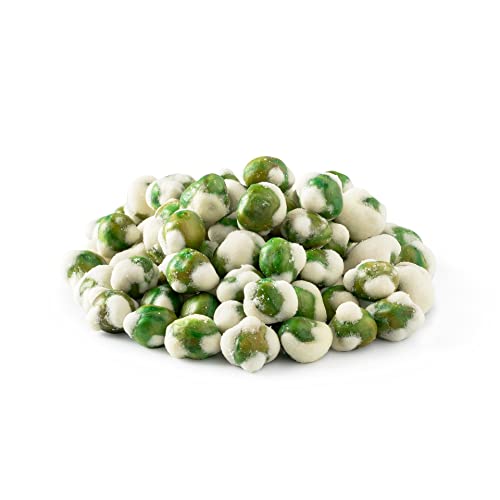 NUTS U.S. - Wasabi Coated Green Peas, Crunchy & Spicy in Resealable Bag (3 LBS)