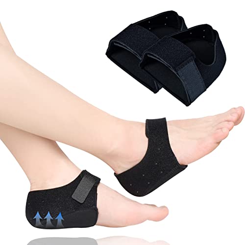 Heel Protectors, Heel Cups for Heel Pain, Heel Support, Thicken&Breathable, Idea for Plantar Fasciitis Relief, Bone Spur, Achilles Tendinitis, Gel Heel Pads, Silicone Heel Cushion for Men & Women