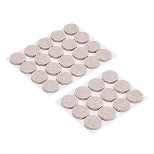 Amazon Basics Round Felt Furniture Pads, Beige, 1