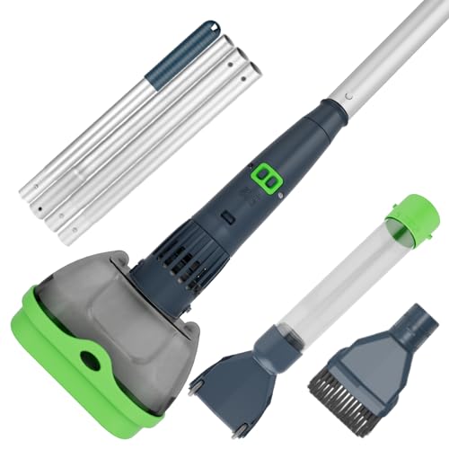 2 in 1 Rechargeable Spa Hot Tub Vacuum Cleaner for Hot Tub, Small Above Ground & Inground Pool - Magnetic Drive System, 90 Mins, Fine Mesh Filter Bags, 2 Free Oil Absorbers