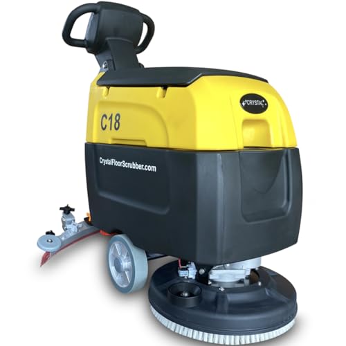 Battery Powered Floor Scrubber C18 with a Complete Set of Parts, 25,000 ft²/h, 31