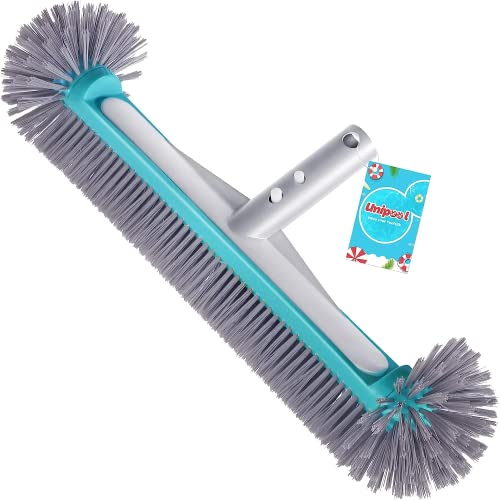Professional Swimming Pool Wall & Tile Brush, with Hemispherical Ends,17.5