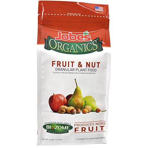 Jobe’s Organics 9227 Fruit & Nut Granular Fertilizer, 4 lb, Black