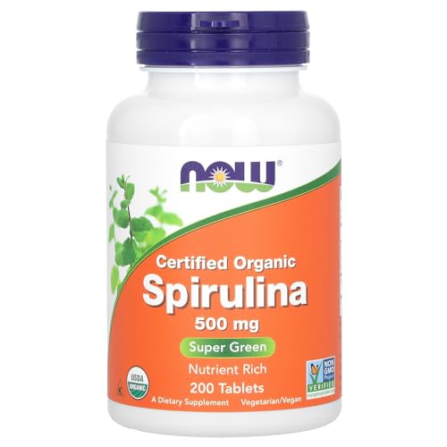 Now Foods Organic Spirulina Tablets, 200