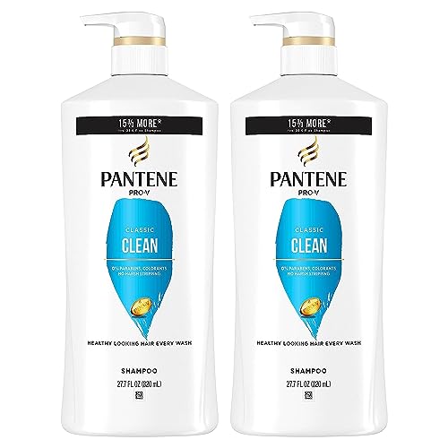 Pantene Shampoo Twin Pack with Hair Treatment, Classic Clean,55.9 fluid ounces