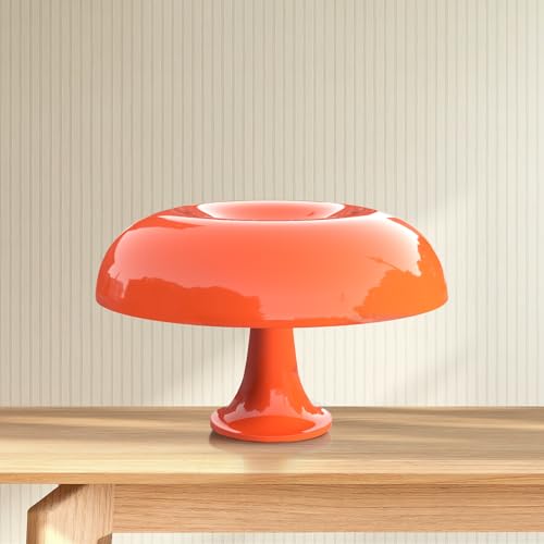 Anykonio Minimalist Mushroom Lamp, Elegant Vintage Table Lamp Night Light, Aesthetic 2700K Bedside Lamp for Women, Kids, Gifts etc(Bulb Included, Bulb Replaceable, Plug Powered)