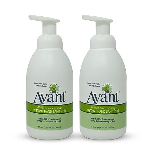 Avant® Alcohol-Free Foaming Hand Sanitizer, 18 oz Bottle 2-Pack bulk