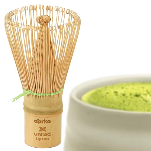 AprikaLife -Traditional Matcha Whisk - 100 Prong Bamboo Whisk For Ceremonial Tea Preparation - Authentic Japanese Bamboo Whisk For Matcha Tea