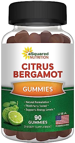 Citrus Bergamot Gummies - Citrus Bergamot Extract Supplement 500mg Per Serving - Pure Gummy Alternative to Capsules & Pills