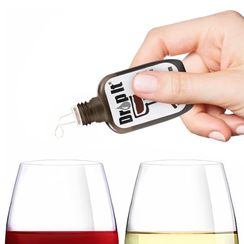 The Original Drop It Wine Drops, 2pk- USA Made Wine Drops That Naturally Reduce Both Wine Sulfites and Tannins- Can Eliminate Wine Sensitivities, Wine Allergies and Histamines- A Wine Wand Alternative