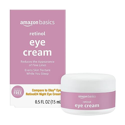 Amazon Basics Retinol Eye Cream, Fragrance Free, 0.5 Ounces, 1-Pack