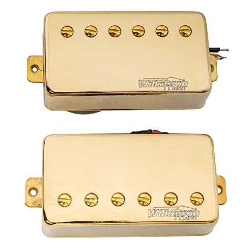 Wilkinson Vintage Alnico 5 Humbucker Pickups Set for Epiphone USA Les Paul SG Style Electric Guitar, Gold