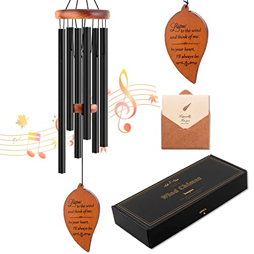 Soopau Memorial Sympathy Wind Chimes , Sympathy Gift Baskets in Memory of a Loved One Mother Father For Memorial/Bereavement/Condolence , 30