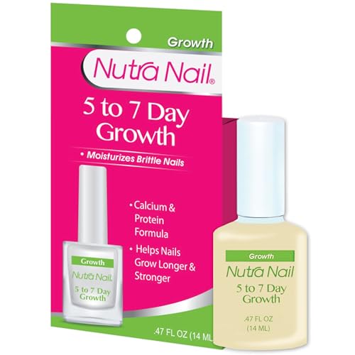 Nutra Nail 5 to 7 Day Growth Treatment - Fast Keratin Nail Hardener & Nail Strengthener for Thin Nails, Brittle & Damaged (0.47 Fl Oz)