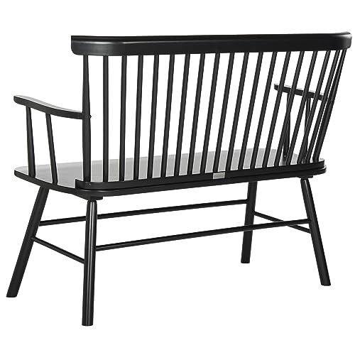 Safavieh American Homes Collection Addison Spindle Back Black Bench