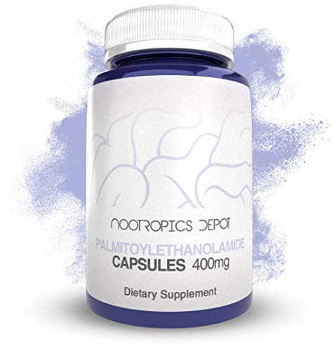 Nootropics Depot Palmitoylethanolamide Capsules | Pea | 400mg Pills | 60 Count | Supports Pain Management | Promotes Healthy Inflammatory Responses
