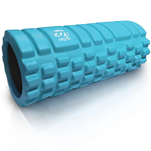 321 STRONG Foam Roller - Medium Density Deep Tissue Massager for Muscle Massage and Myofascial Trigger Point Release, with 4K eBook