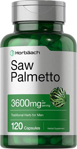 Saw Palmetto Extract | 120 Capsules | Non-GMO and Gluten Free Formula | from Saw Palmetto Berries | by Horbaach