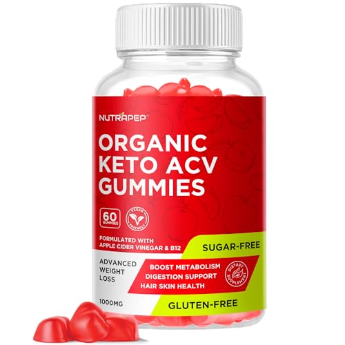 Keto Acv Gummies for Advanced Weight Loss & Belly Fat Burn - Pro Active Super Apple Cider Vinegar Gummies - Rapid Fat Burner Diet Supplement for Women Men - Sugar Free & Gluten Free (1000MG)