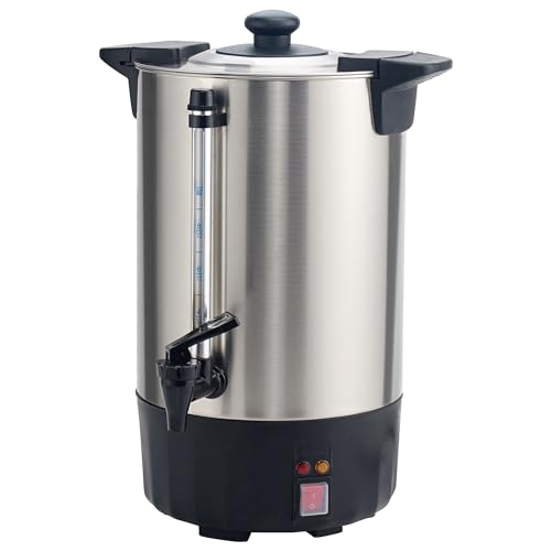 Winco ECU-50A Coffee Urn, 3 Gallon, Silver