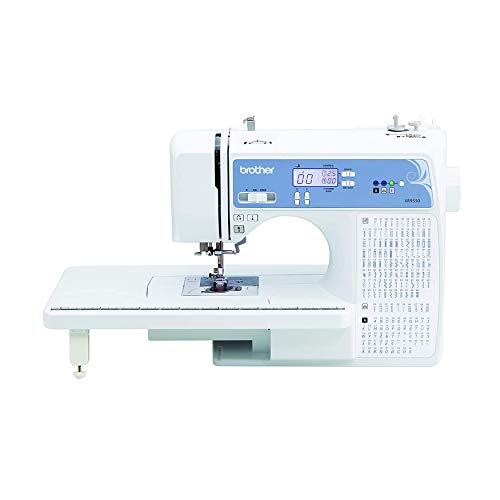 Brother Sewing and Quilting Machine, Computerized, 165 Built-in Stitches, LCD Display, Wide Table, 8 Included Presser Feet, White