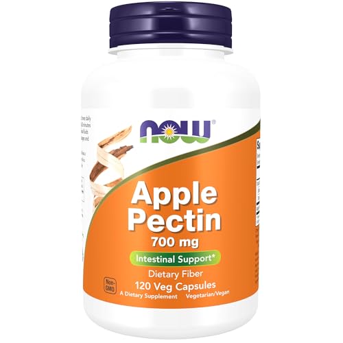 NOW Supplements, Apple Pectin 700 mg, Dietary Fiber, Intestinal Support*, 120 Veg Capsules