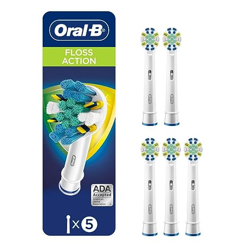 Oral-B FlossAction Electric Toothbrush Replacement Brush Heads Refills, 5 Count