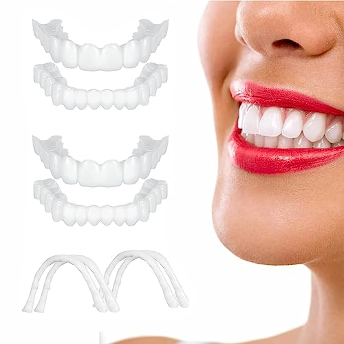 Fake Teeth, Temporary Fake Teeth for Women and Men, Nature and Comfortable Veneers to Regain Confident Smile.